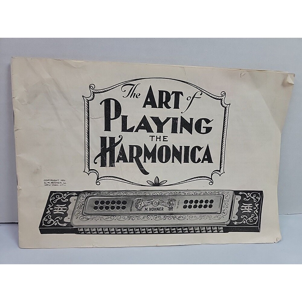 Vintage 1931 Hohner The Art of Playing the Harmonica Instruction Booklet